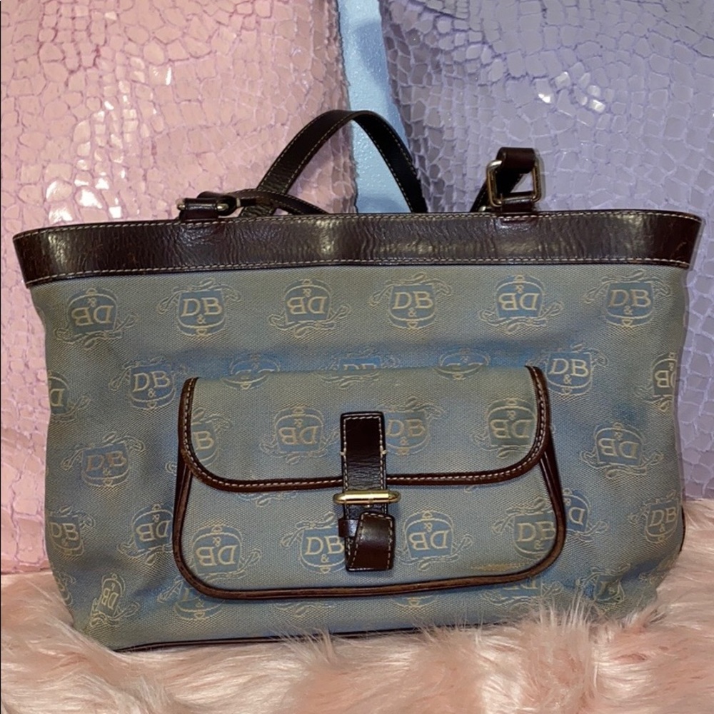 Vintage Dooney & Bourke Signature Denim